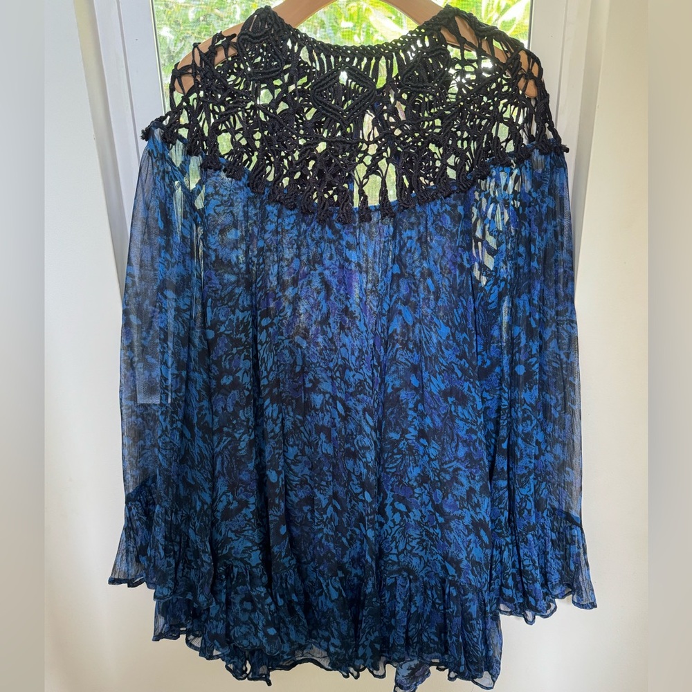 Free people flowy chifon dress small